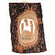Christmas tree decoration in Holy Land olive wood, trunk with na s1