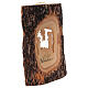 Christmas tree decoration in Holy Land olive wood, trunk with na s4