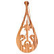 Christmas tree decoration in Holy Land olive wood, drop with nat s2