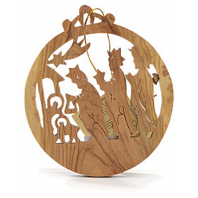 Christmas decoration in Holy Land olive wood, Wise Kings