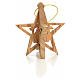 Christmas tree decoration in Holy Land olive wood star with Wise s2