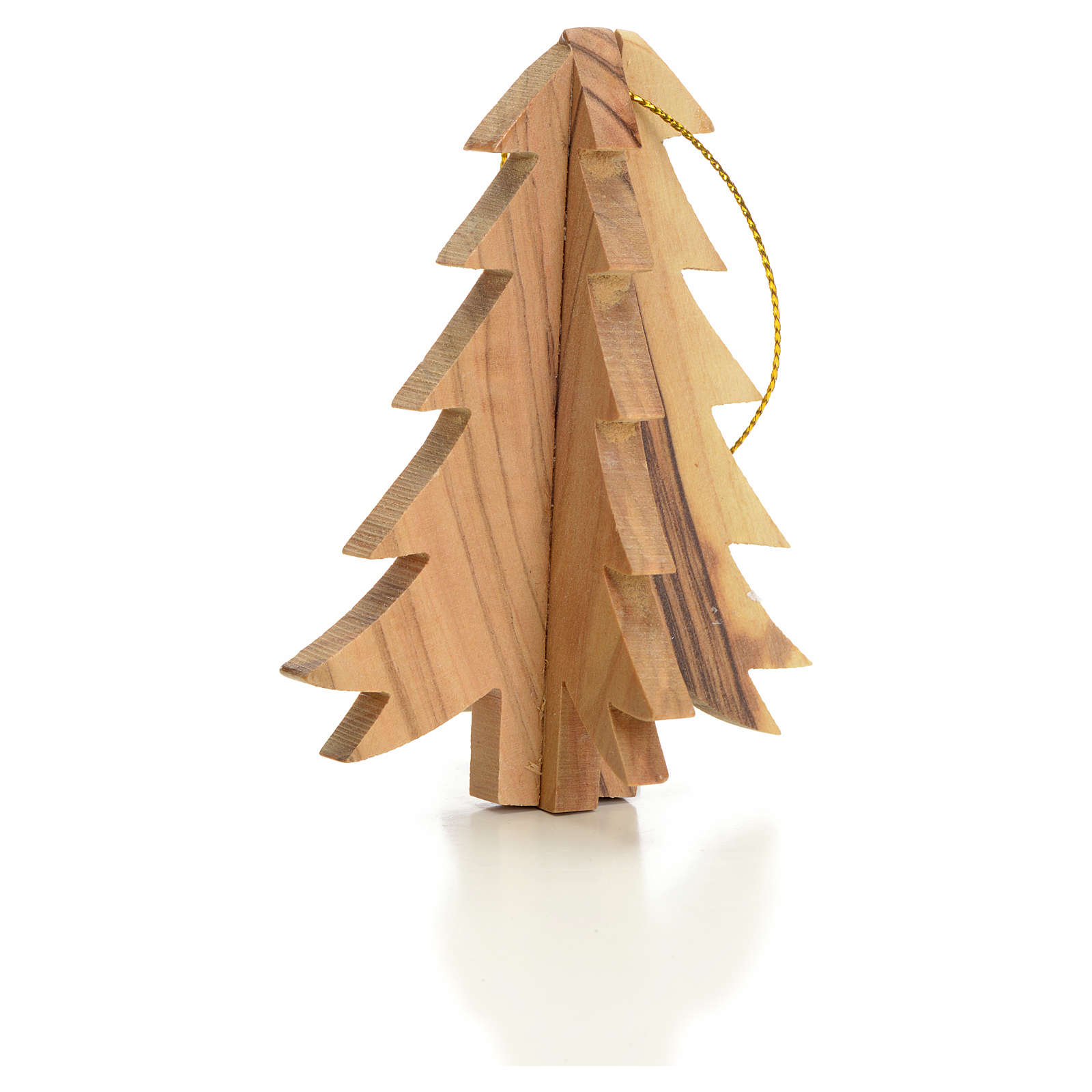 Schmuck Weihnachtsbaum Olivenholz Heiliges Land mit Tannenbaum Online