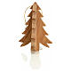 Christmas tree decoration in Holy Land olive wood, fir tree s1