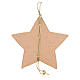 Weihnachtschmuck vergoldeten Stern mit Band 9.5x9.5cm s2