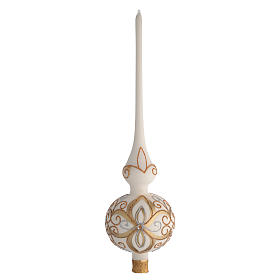 Tree Topper gold silver & ivory color