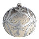 Christmas Bauble silver 15cm s2