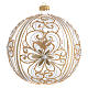 Christmas Bauble gold white 15cm s1