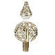 Tree Topper transparent gold and white s3
