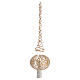 Tree Topper transparent gold and white s1