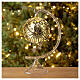 Tannenbaum Kugel goldenen Glas mit Dekorationen 100mm s3