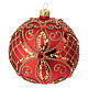 Christmas Bauble gold, matte base 10cm s3