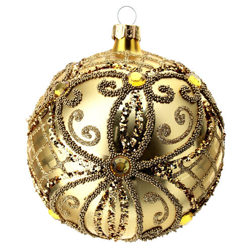 Bola de Navidad decoraciones doradas 100 mm 1