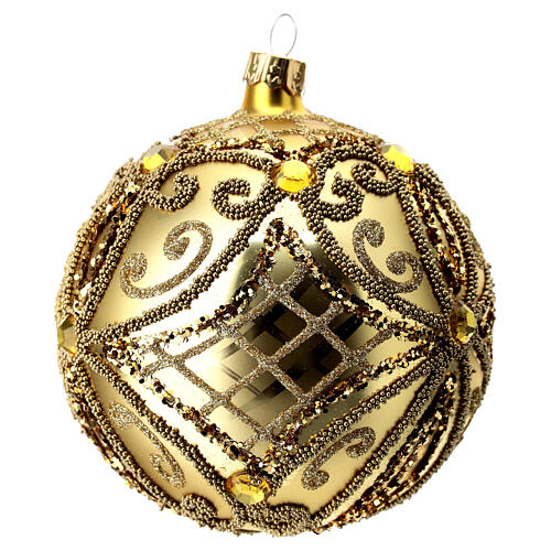 Bola de Navidad decoraciones doradas 100 mm 6