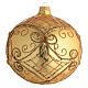 Christmas Bauble gold, matte base 15cm s1