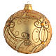 Christmas Bauble gold, matte base 15cm s2