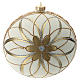 Christmas Bauble cream gold & silver 15cm s1