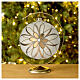 Palla addobbo Natale Panna oro argento 150 mm s2
