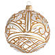 Christmas Bauble transparent and gold 10cm s2