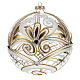 Christmas Bauble transparent and gold 15cm s1