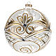 Christmas Bauble transparent and gold 15cm s3