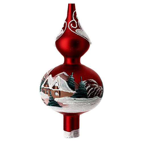Tree Topper red with landscape 4