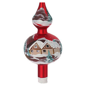 Tree Topper red with landscape