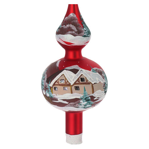 Tree Topper red with landscape 2