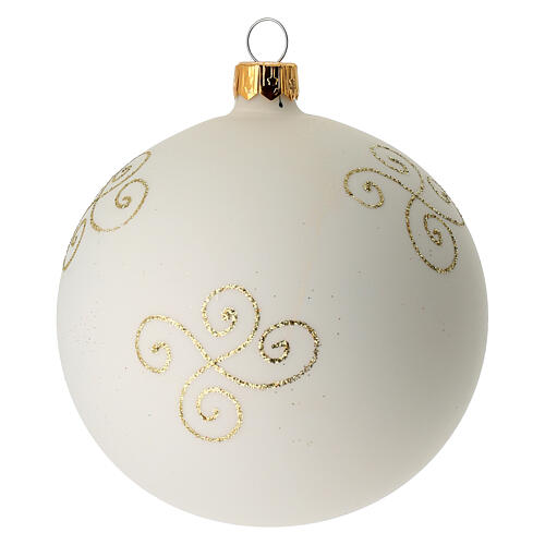 Bola de Navidad estrella de Navidad decoupage 100 mm 4