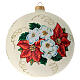Tannenbaum Kugel Decoupage Blumen 150mm s1