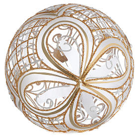 Bola árvore vidro soprado decoração dourada 150 mm