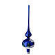 Puntale Albero Natale blu paesaggio neve s6