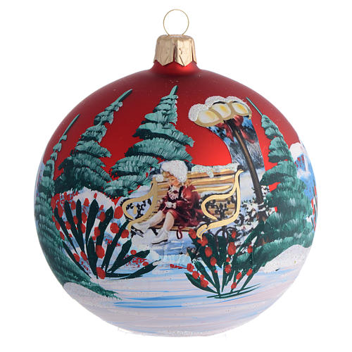 Christmas Bauble Girl découpage 10cm | online sales on HOLYART.co.uk