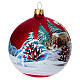 Bola de Navidad vidrio soplado decoupage niña 100 mm s4