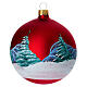 Bola de Navidad vidrio soplado decoupage niña 100 mm s5