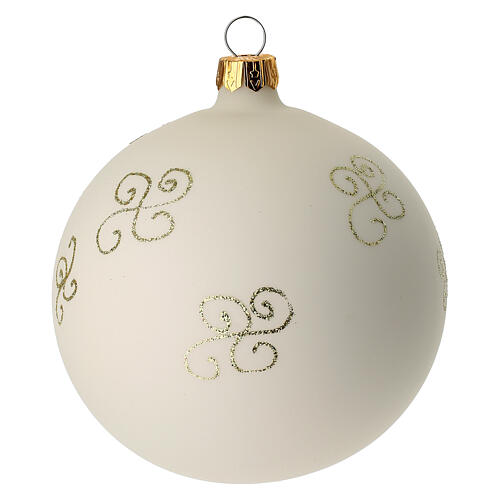 Christmas bauble in blown glass with Pope John Paul II 100mm 4