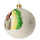 Bola de Navidad San Juan Pablo II vidrio soplado 100 mm s3