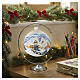 Tannenbaumkugel weissem Glas Decoupage bild 100mm s2