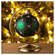 Christmas bauble in green and gold blown glass 100mm s2
