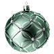 Bola de Natal vidro verde metalizado 100 mm s2