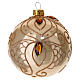 Decoro Albero palla vetro oro strass oro 80 mm s1