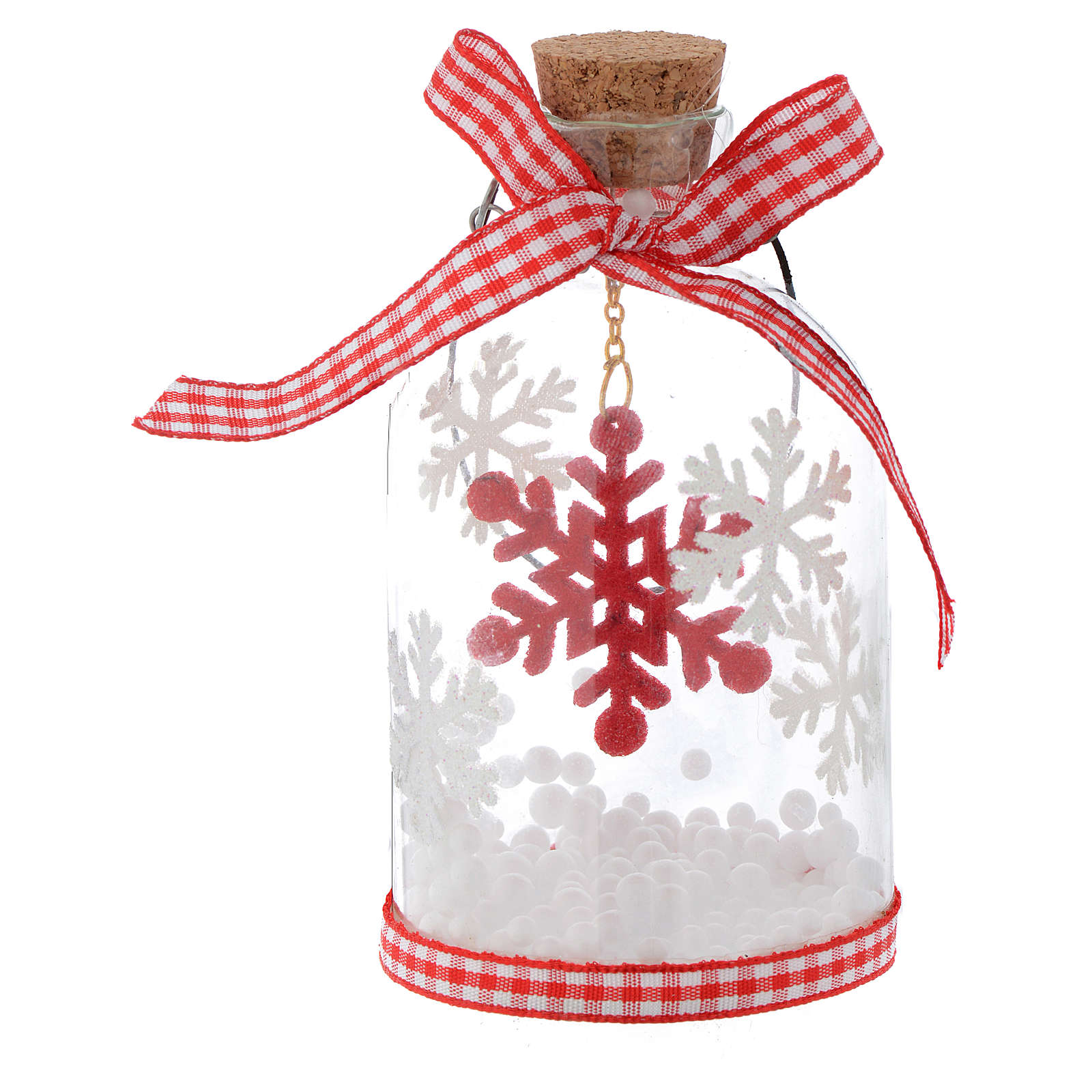 Christmas decoration, bottle with tree in glass, 10cm | online sales on