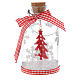 Appendino Albero Natale bottiglia vetro h 10 cm s1