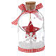 Appendino Albero Natale bottiglia vetro h 10 cm s5
