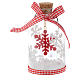 Christmas decoration, bottle with tree in glass, 10cm s2