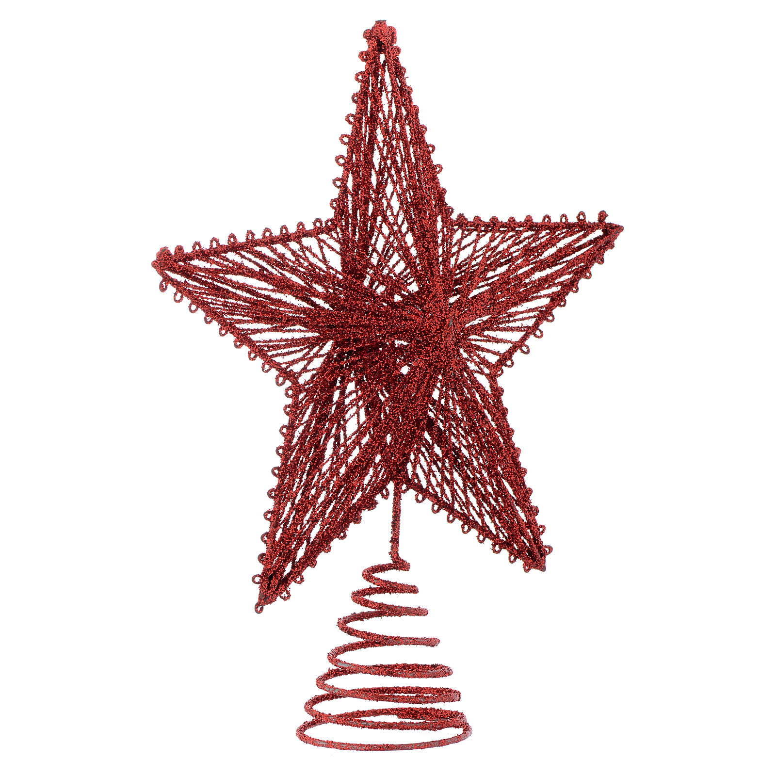 Stern Tannenbaum Spize 25cm rot Online Verfauf auf HOLYART