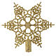 Christmas Tree topper with golden snowflake s1