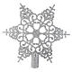 Christmas Tree topper with silver snowflake s1