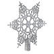 Christmas Tree topper with silver snowflake s2