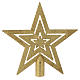 Christmas Tree star shaped topper, golden colour s1
