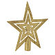 Christmas Tree star shaped topper, golden colour s2